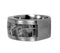 Square Gibeon Meteorite Inlay 10mm Comfort-Fit Matte Titanium Wedding Band