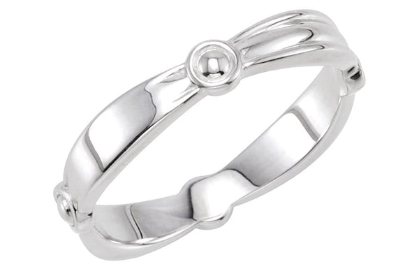 The Men's Jewelry Store (for HER) Reverse Tapered Stacking 3.5mm Sterling Silver Ring