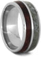 The Men's Jewelry Store (Unisex Jewelry) Green Jade, Redwood Burl Wood 9mm Titanium Comfort-Fit Wedding Band, Size 13.25