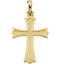 Fleury Cross 14k Yellow Gold Pendant (22X16MM)