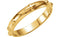 10k Yellow Gold 4mm Rosary Ring, Size 11.5