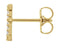 14k Yellow Gold Gold Diamond Letter 'E' Initial Stud Earring (Single Earring) (.06 Ctw, GH Color, I1 Clarity)