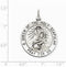 Sterling Silver Queen of the Holy Scapular Medal (35X25MM)