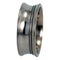 Inverted Grooved 10mm Comfort Fit Titanium Wedding Band