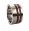 Amboyna Burl Wood 10mm Comfort Fit Titanium Wedding Band, Size 11.5