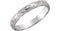 Hand-Engraved Slim-Profile 3mm 14k White Gold Band