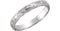 Hand-Engraved Slim-Profile 3mm 14k White Gold Band