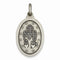 Sterling Silver Antiqued Miraculous Medal (40X30MM)