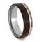 Deer Antler, Ironwood 8mm Comfort-Fit Titanium Band