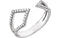 Diamond Geometric Ring, Rhodium-Plated 14k White Gold (1/5 Ctw, Color GH, Clarity I1), Size 6