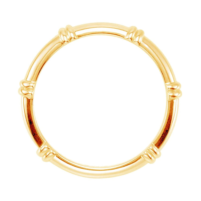Stackable 3.5mm 14k Yellow Gold Life Ring