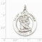 Sterling Silver St. Christopher Medal (35X25MM)