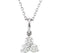 Diamond Three-Stone 14k White Gold Pendant Necklace, 18" (1/3 Cttw)