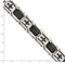 Men's Brushed Stainless Steel, Black IP, Black Diamond Bracelet, 8.25 Inches (.75 Ctw)