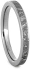 Gibeon Meteorite 3mm Comfort-Fit Titanium Band, Size 10.25