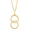 Interlocking Circle Necklace, 14k Yellow Gold, 18"