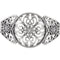 14k White Gold Designer Filigree Cuff Bracelet