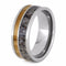 Deer Antler, Bethlehem Olive Wood 8mm Comfort-Fit Titanium Wedding Band