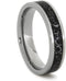 Black Meteorite Stardust 5mm Comfort-Fit Titanium Band, Size 6.25