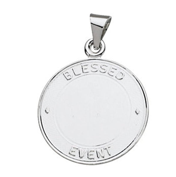 Sterling Silver Blessed Event Medal (19 MM)