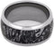 Black and White Mokume 10mm Comfort-Fit Titanium Wedding Band, Size 14