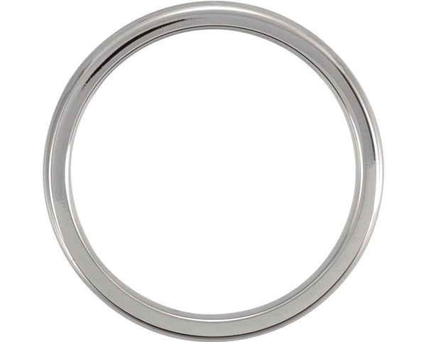 Titanium 3mm Comfort Fit Dome Band Size 7