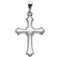 Platinum Fleury Cross Pendant (15x11MM)