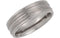 8mm Titanium Ridged Polished Band Sizes 7 to 12.5