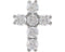 Diamond Cross Pendant, Rhodium-Plated 14k White Gold (1 Ctw, Color G-H, Clarity I1)