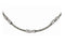 Edward Mirell Brushed Titanium Cable and Polished Link Necklace, 25"