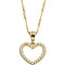 Diamond Heart 14k Yellow Gold Pendant Necklace, 18" (1/2 Cttw)