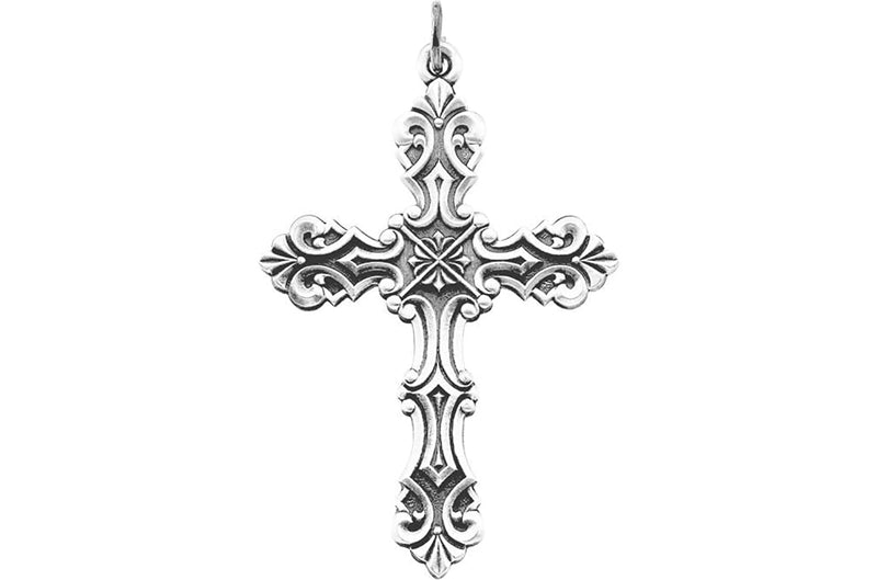 Design Cross Sterling Silver Pendant