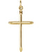 Suffering Cross 14k Yellow Gold Pendant