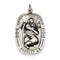 Sterling Silver Saint Christopher Medal Charm Pendant (32X20 MM)