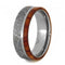 Gibeon Meteorite, Tulip Wood 7mm Comfort-Fit Titanium Wedding Band