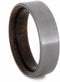 Sindora Sleeve with Matte Titanium Overlay 6.5mm Comfort-Fit Ring, Size 5.25