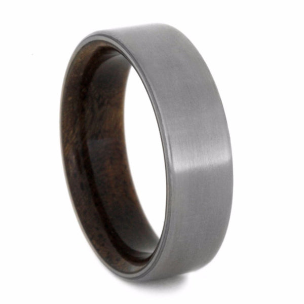 Sindora Sleeve with Matte Titanium Overlay 6.5mm Comfort-Fit Ring