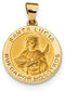 14k Yellow Gold Spanish St. Lucy Medal Pendant (21.2X18.7MM)