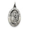 Sterling Silver Antiqued Our Lady Of Perpetual Help Medal (31X16MM)