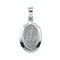 14k White Gold St. Joseph Oval Medal (15x11 MM)