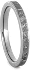 Gibeon Meteorite Comfort-Fit Titanium Band, His and Hers Wedding Set, M14-F5