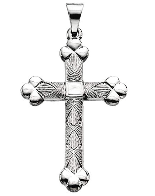 Men's Platinum Apostles Cross Pendant