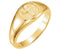 The Rugged Cross Chastity Ring, 10k Yellow Gold, Size 10