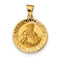 14k Yellow Gold St. Thomas More Hollow Medal Pendant (21.3X18.7MM)