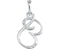 5-Stone Diamond Letter 'B' Initial 14k White Gold Pendant Necklace, 18" (.03 Cttw, GH, I1)