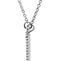 Diamond Triangle Pendant Necklace 14k White Gold, 16" (1/8 Cttw)