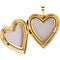 14k Yellow Gold Mother and Child Heart Locket Pendant