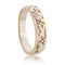 Men's Wedding Band, 10k Yellow Gold, 12k Green and Rose Gold Black Hills Gold Motif