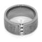 Charles & Colvard Moissanite,Gibeon Meteorite 11mm Comfort Fit Titanium Wedding Band, Size 10