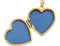 14k Yellow Gold Scroll Design Heart Locket